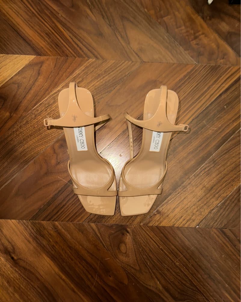 Jimmy Choo Nude Sandals | 38 - Image 3
