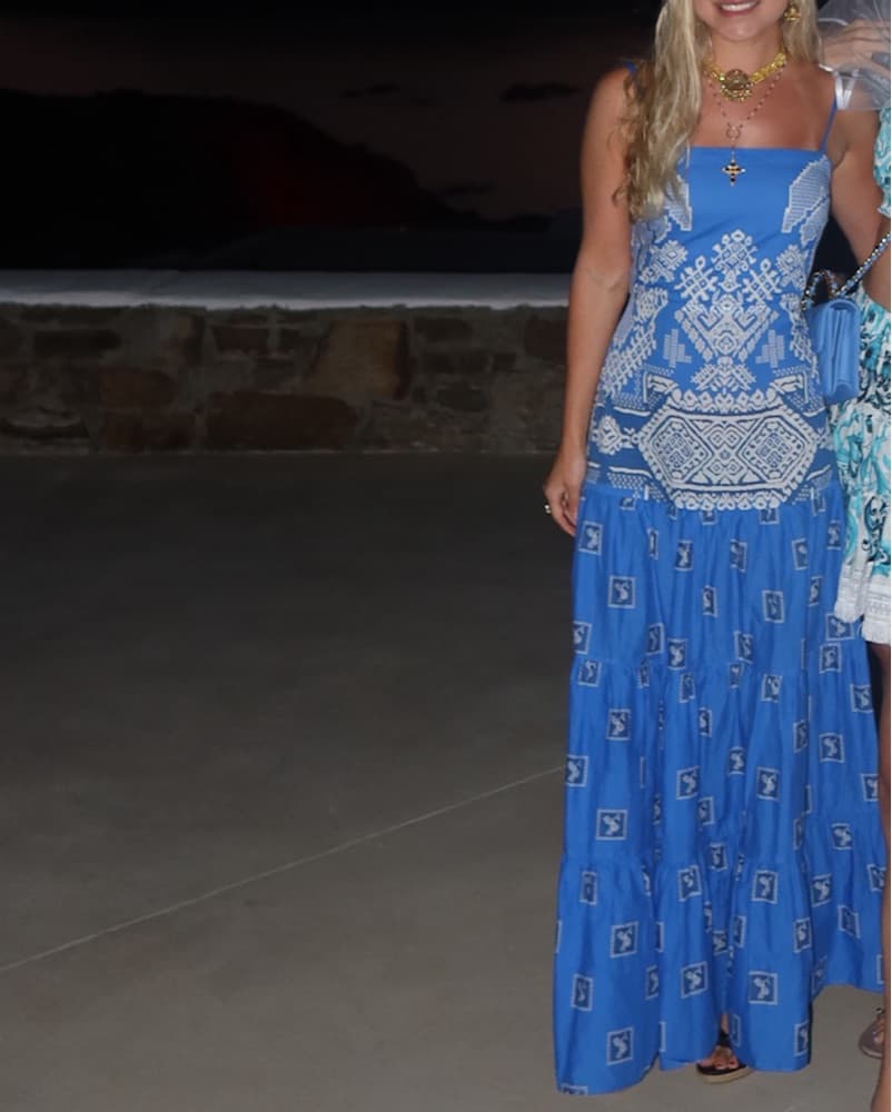 Johanna Ortiz Blue Maxi Dress - Image 5