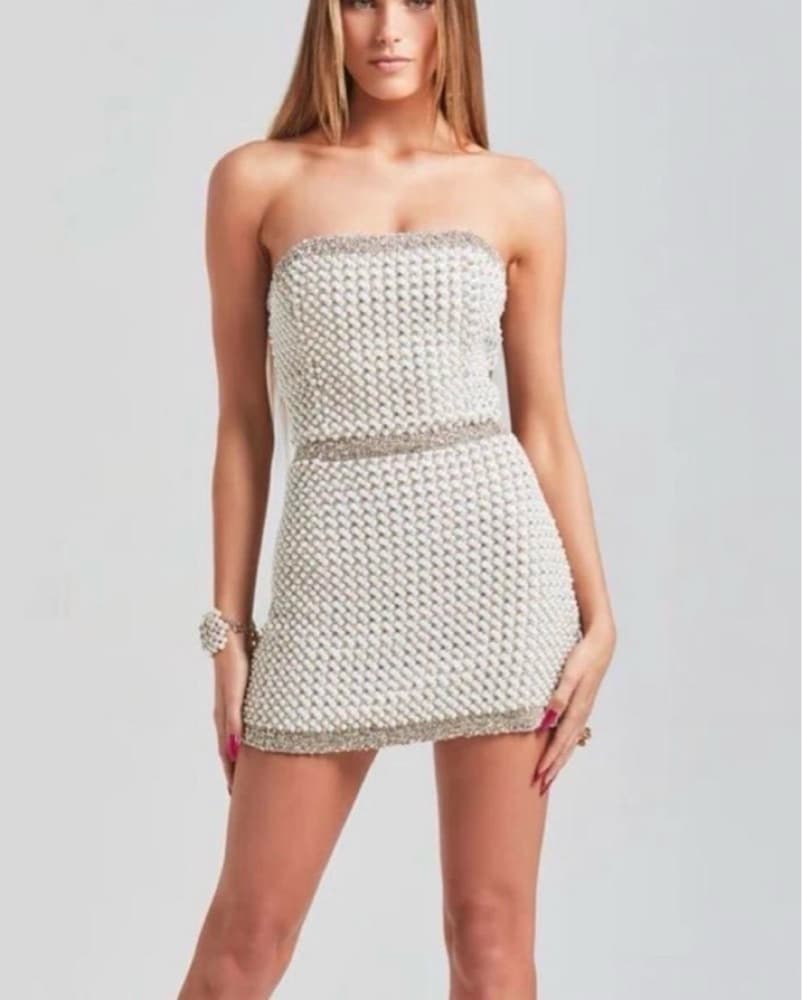 Retrofete Heather Pearl Mini Dress - Image 1