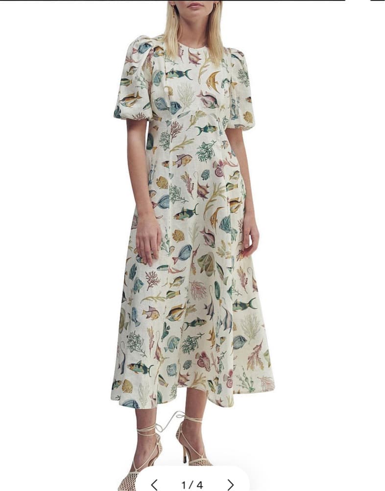 Vibrant Sea Creature Alamais Midi Dress - Image 1