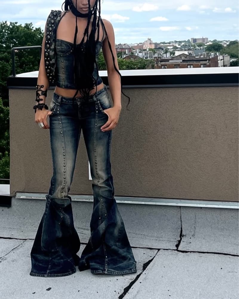 [ BLUMARINE ] SS23 Runway Denim Set - Image 3
