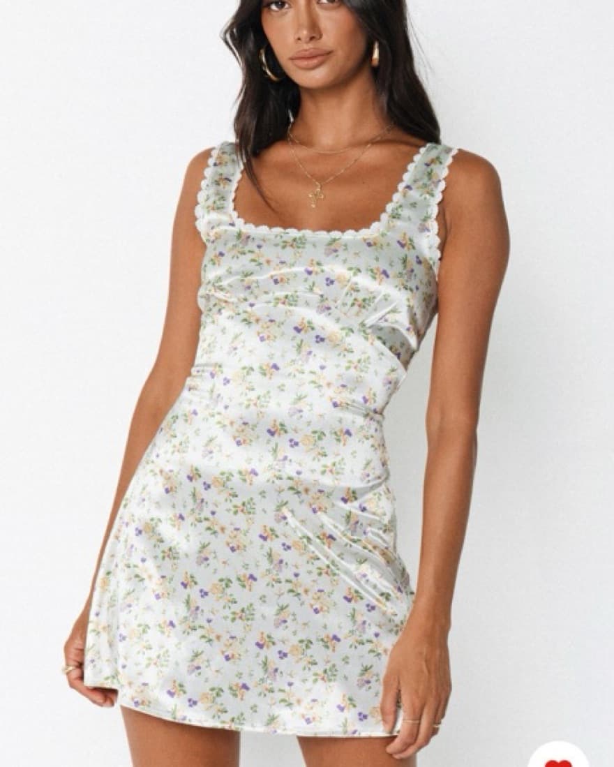 Satin Mini Dress  - Image 1