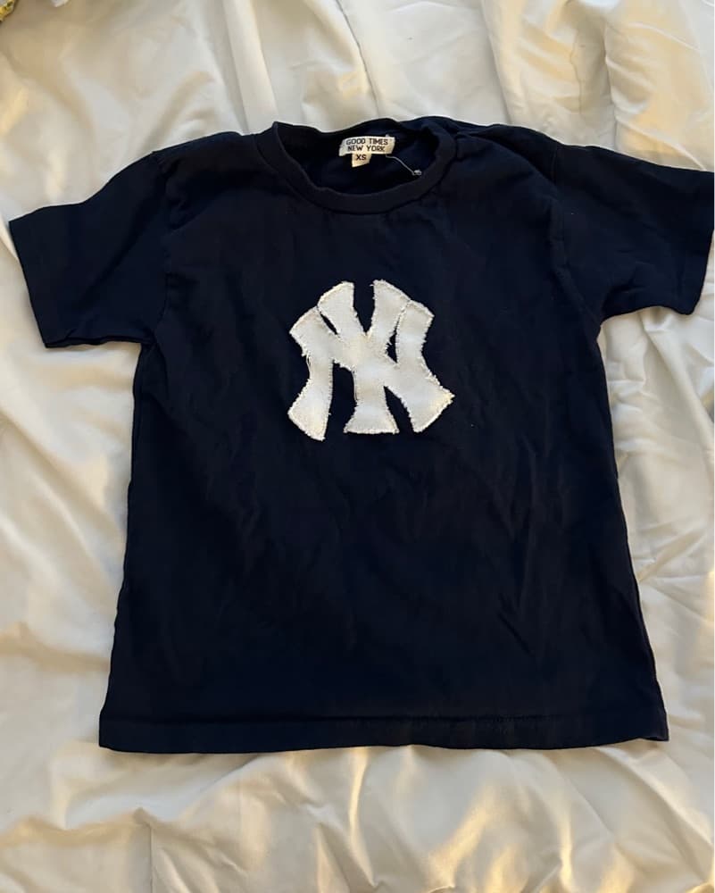 Yankees Embroidered Baby Tee - Image 2