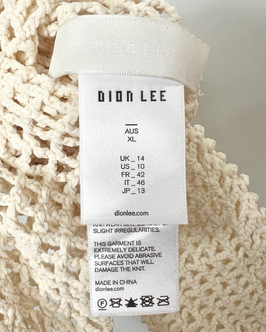 Dion Lee cream bone knit crochet bolero  - Image 5