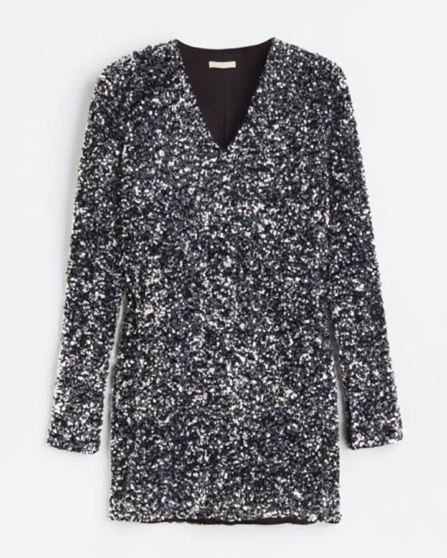 Silver Sequin Party dress - Image 1