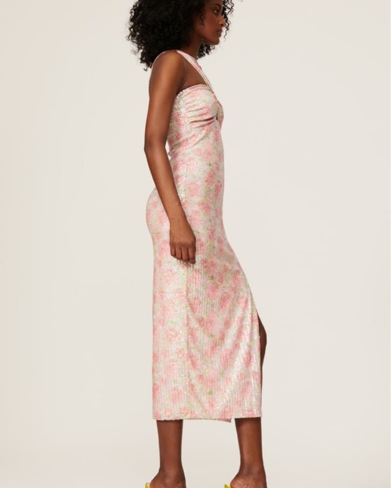 Sequin Halter Midi Dress - Image 2