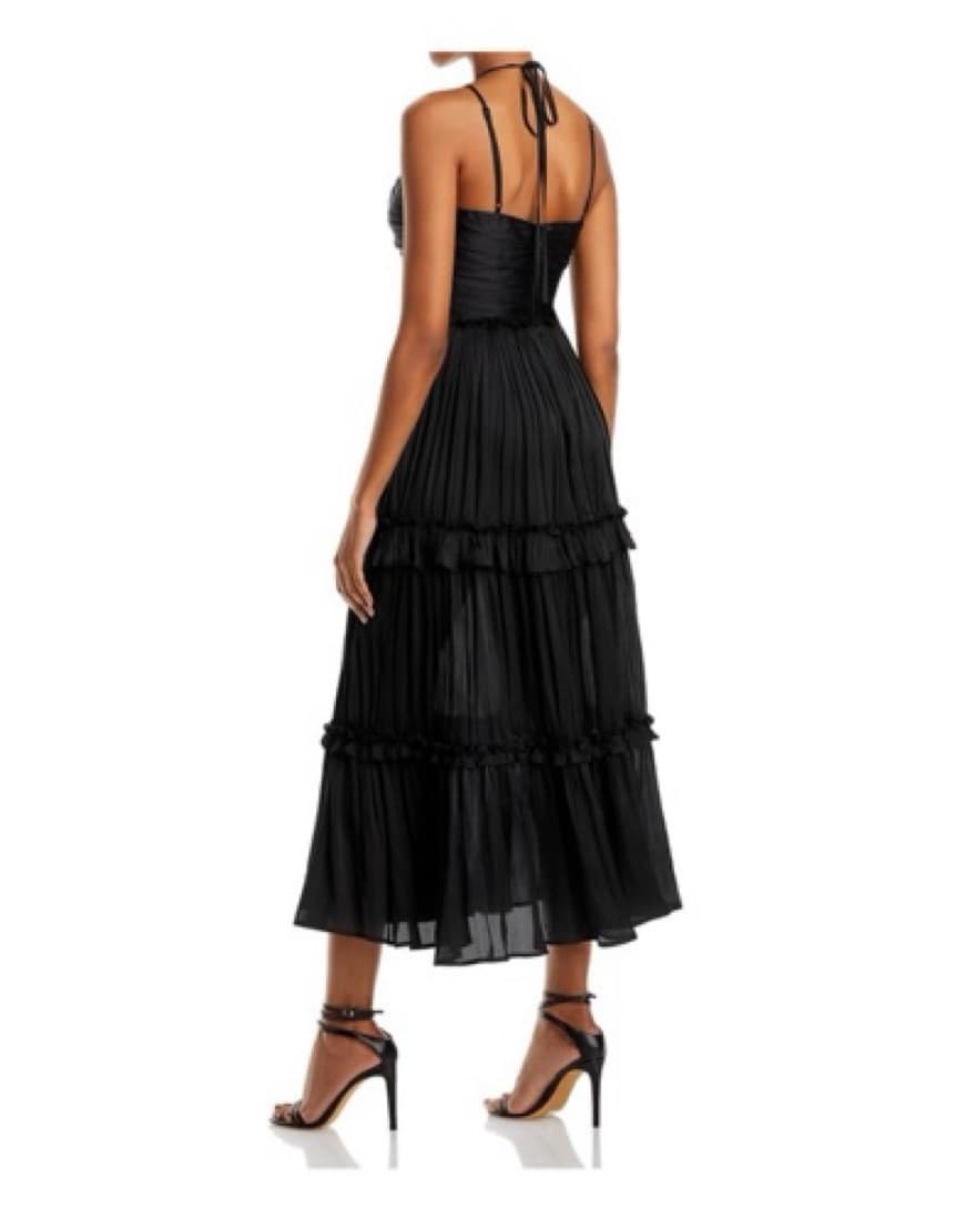 Black strappy Midi Dress - Image 2