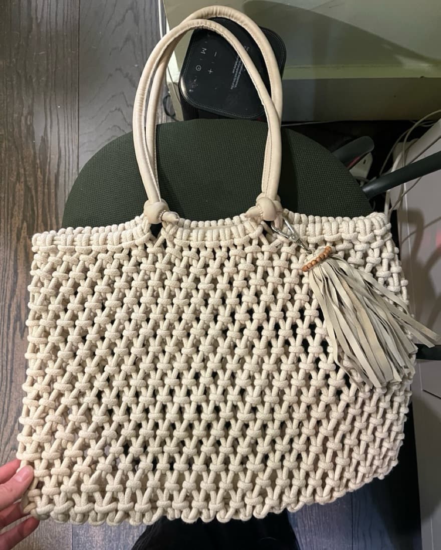 Herman & Nandita Crochet Beach Bag - Image 1