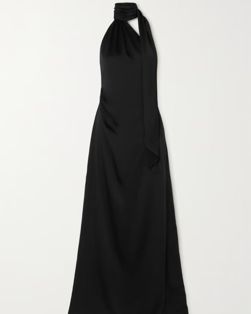 $800 Scarf Simkhai Black Gown  - Image 3