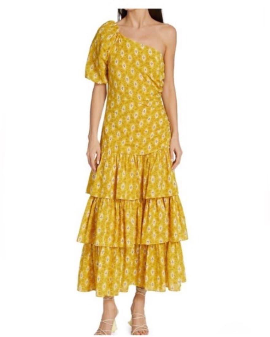 Veronica Beard Yellow Maxi Dress 0  - Image 1