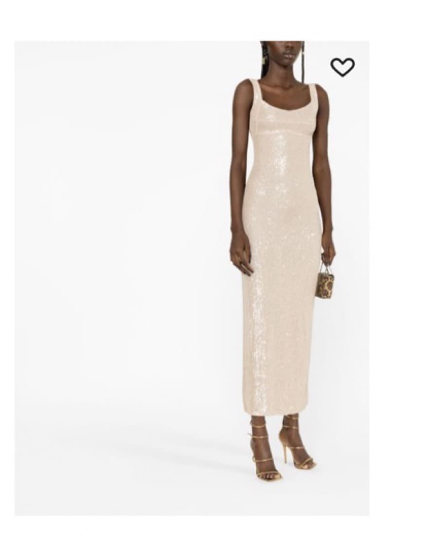 Atu Body Couture Champagne Sequin Dress - Image 2