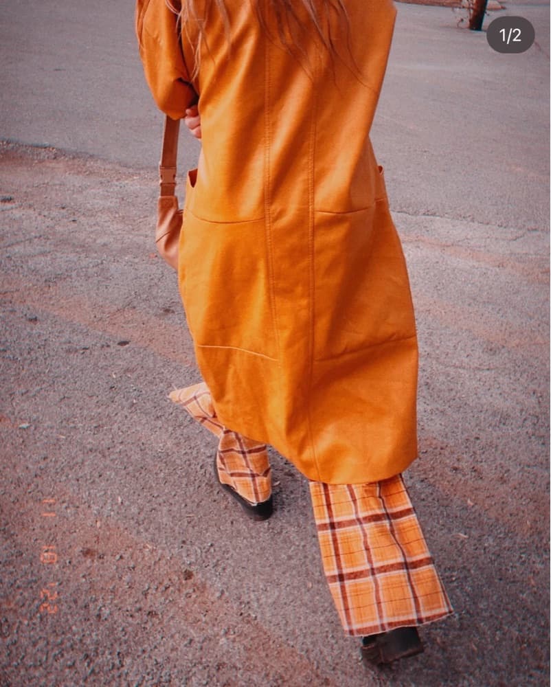 Mustard Yellow Longline Coat - Image 1