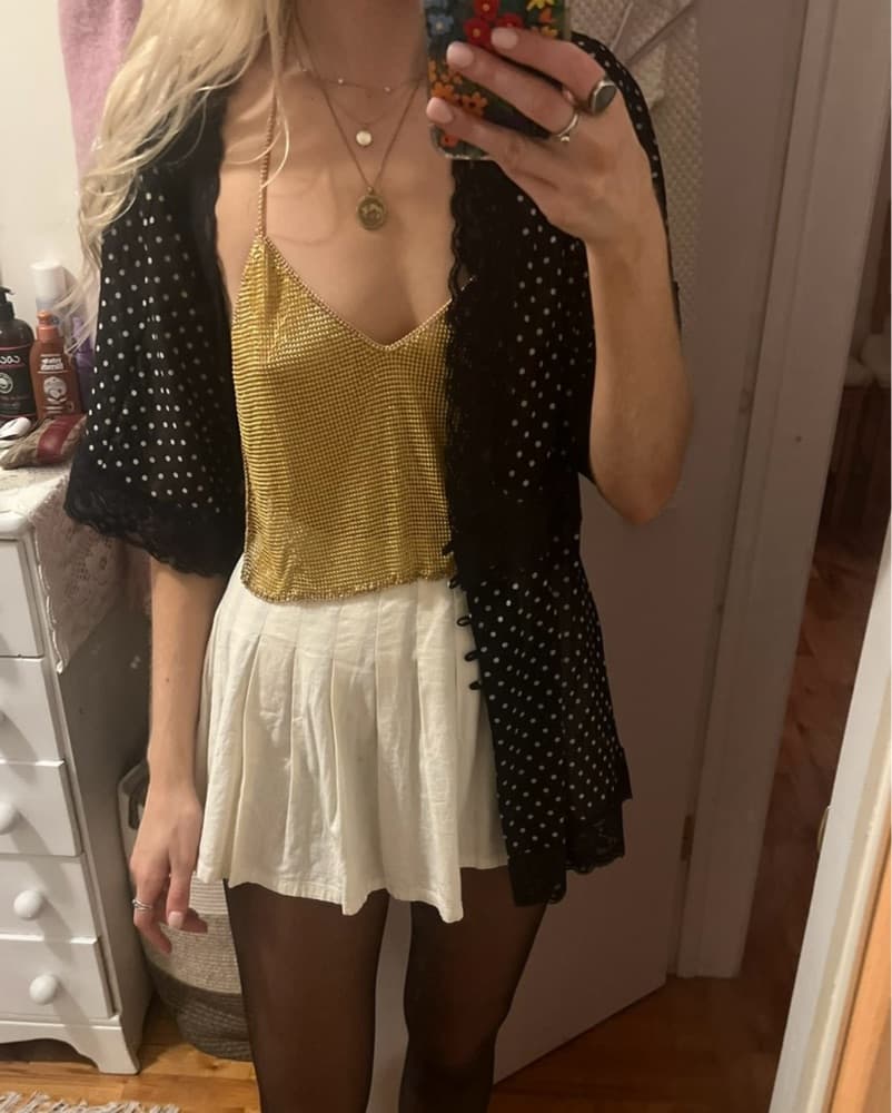 Gold Chain Mail Top  - Image 6