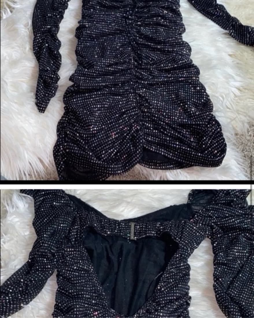 FLL Black Mini Dress - Image 3