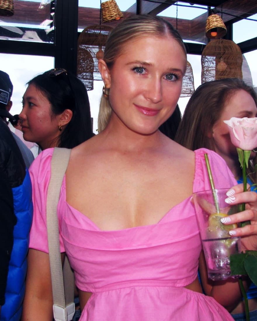 Pink Bustier Cutout Dress - Image 3