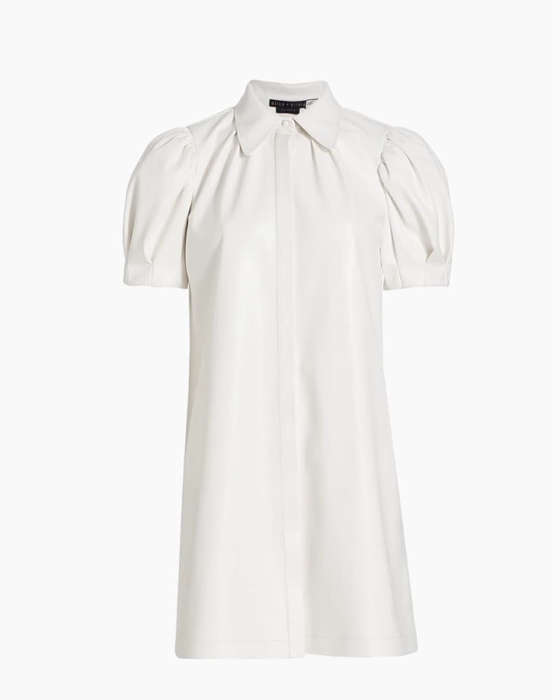 Alice and Olivia Mini Faux Leather Dress - Image 1