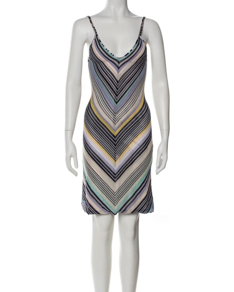Missoni vintage Colorful Striped Dress vacation beach resort resortwear - Image 3