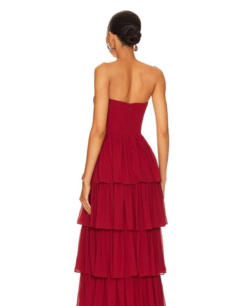 Deep Red Lovers & Friends Dress - Image 2