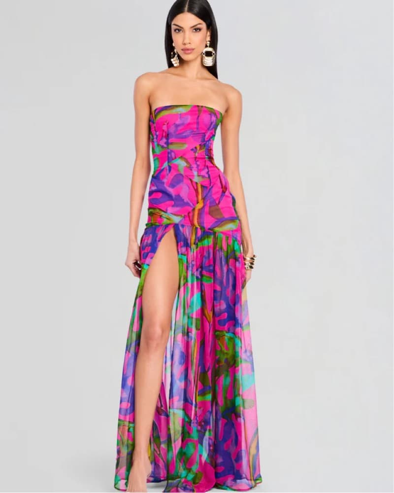 Retrofete Nicole Silk Chiffon Dress  - Image 1
