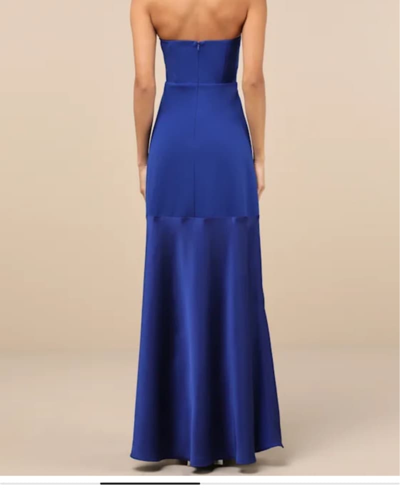 Lulus Blue Strapless Maxi Dress - Image 2