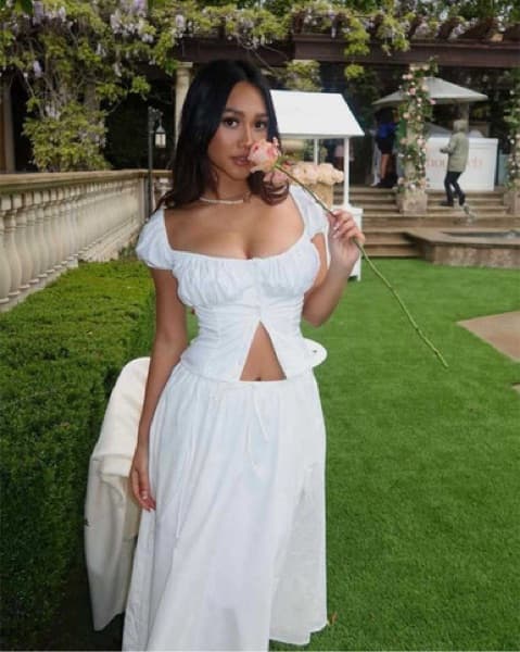 House of CB Cora white skirt/ corset set - Image 1
