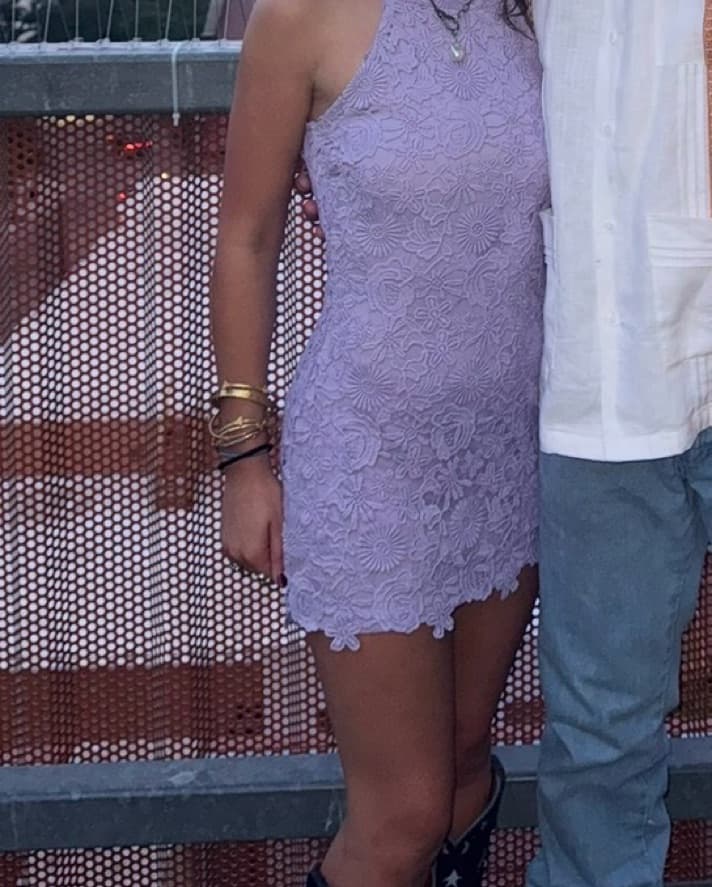 Purple Mini Dress - Image 2