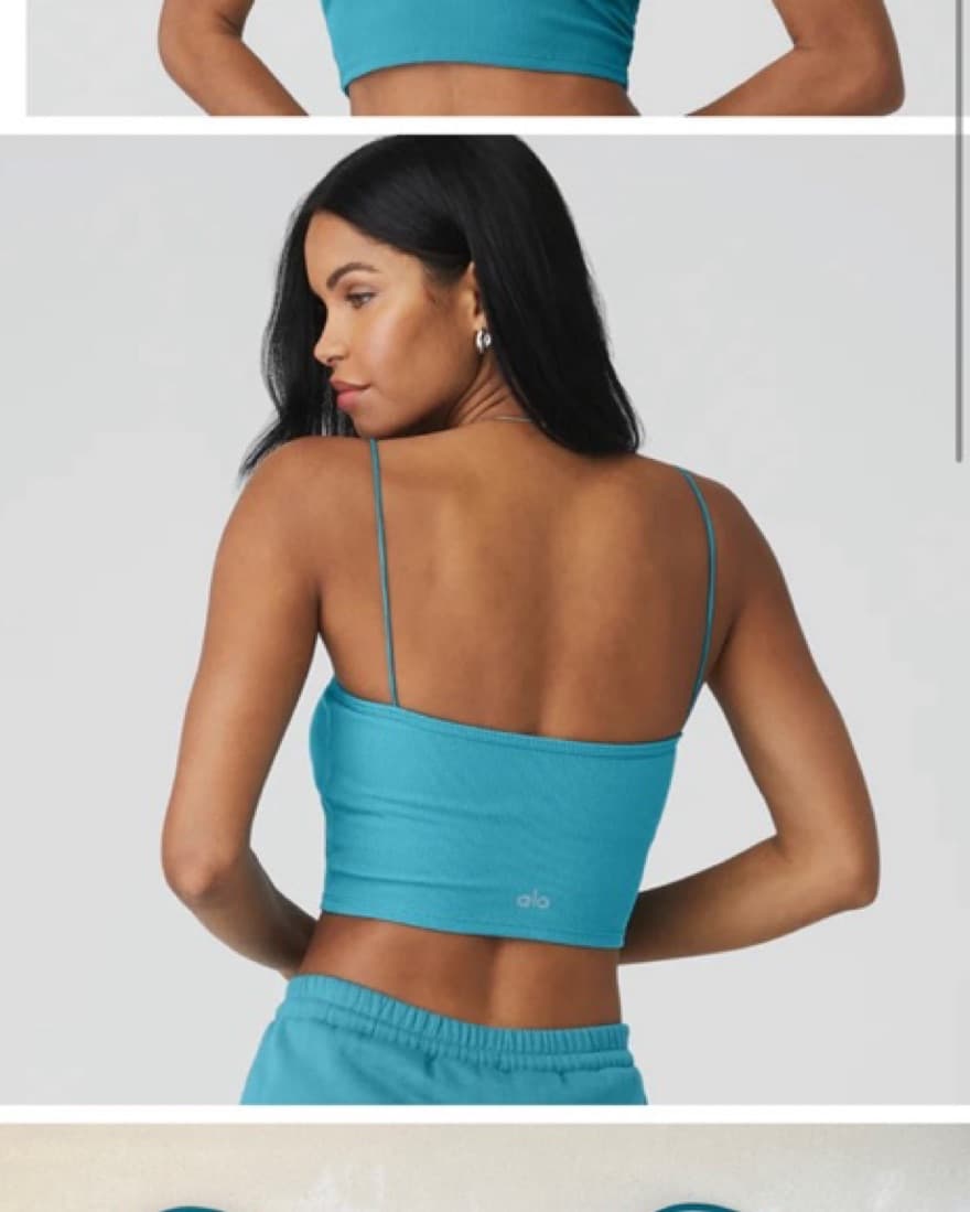 Alo Ribbed Bra Top - Image 4
