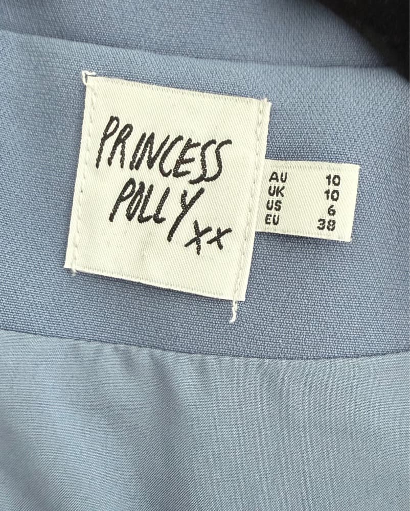 Princess Polly Blue Wrap Blazer Dress  - Image 4