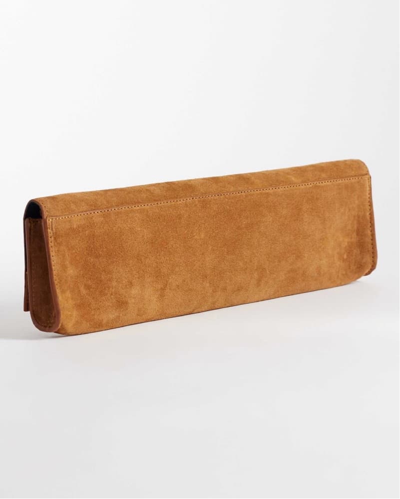 Brown Suede Clutch - Image 2