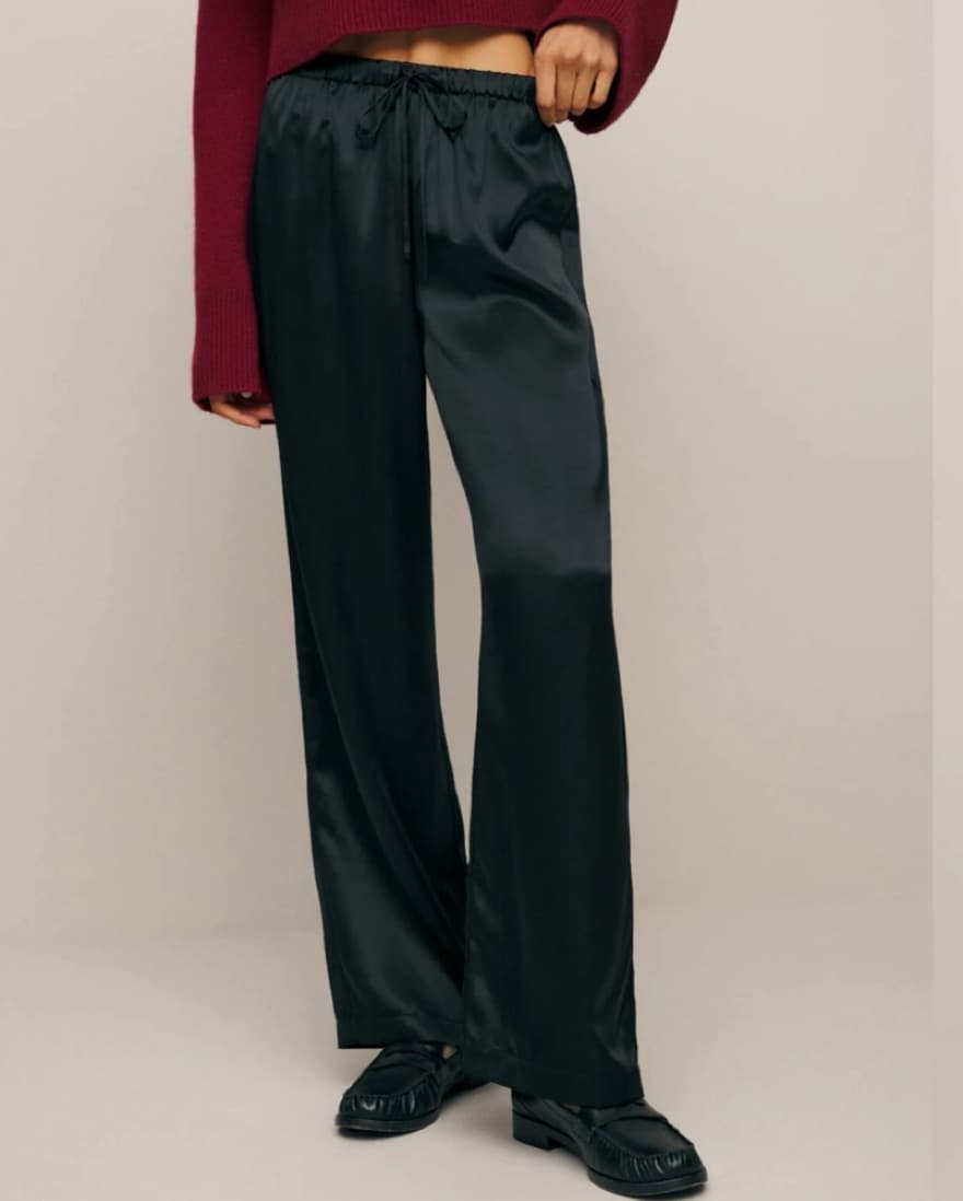 Reformation Black Slik Pants  - Image 2