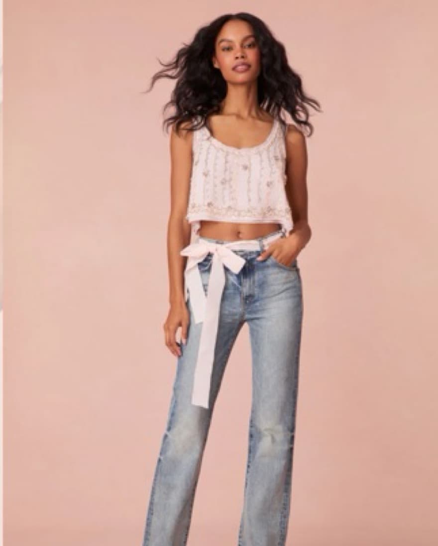 Ensor Embellished Crop Top - Image 1