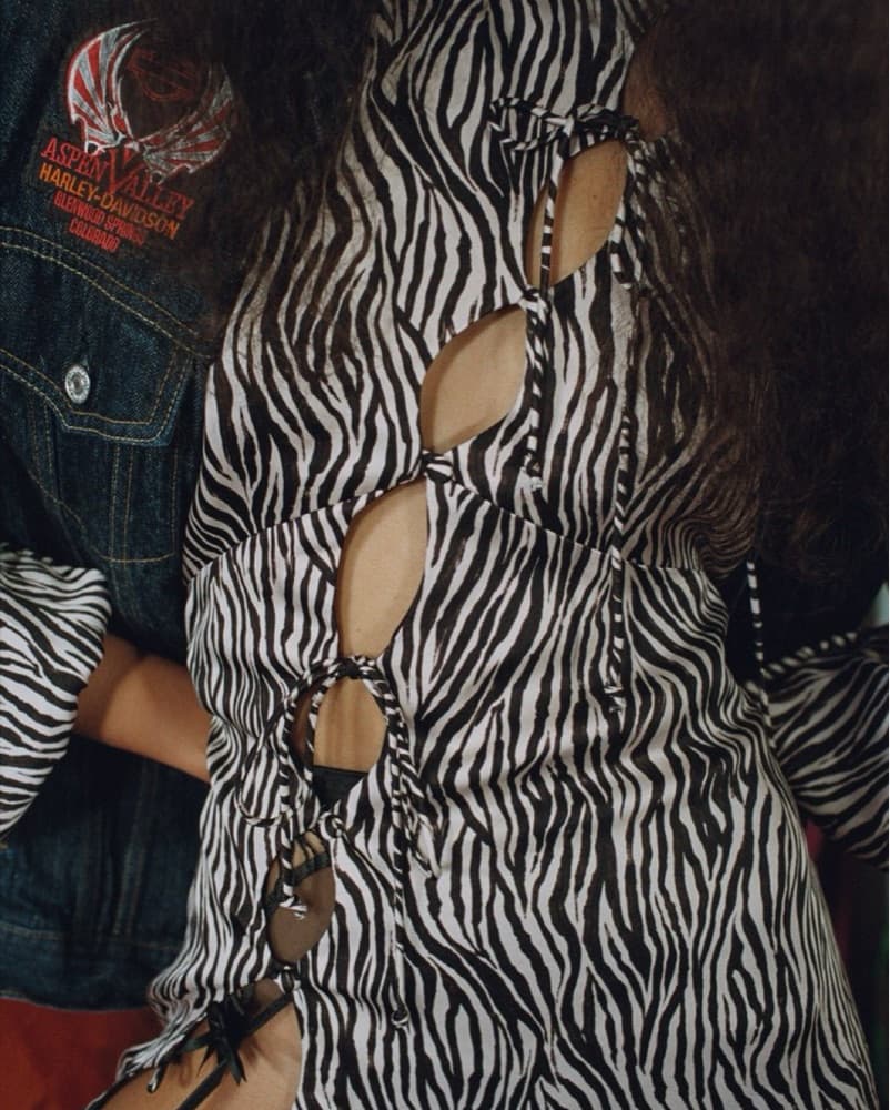 For Love & Lemons Zebra Cut Out Mini - Image 4