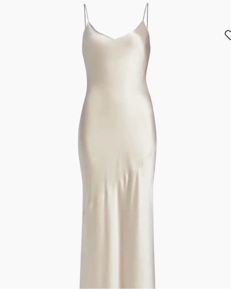 L'Agence Champagne Slip Maxi dress - Image 2
