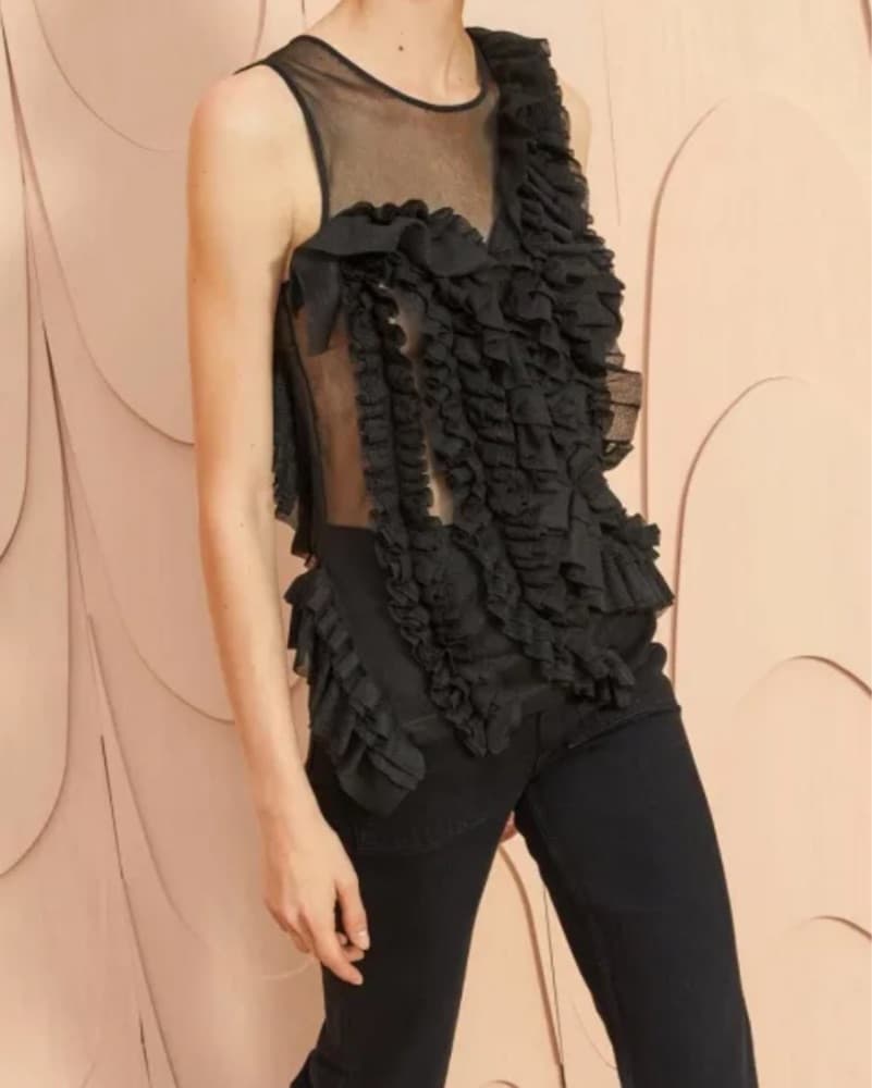 Ulla Johnson Winnifred Top Noir - Image 3