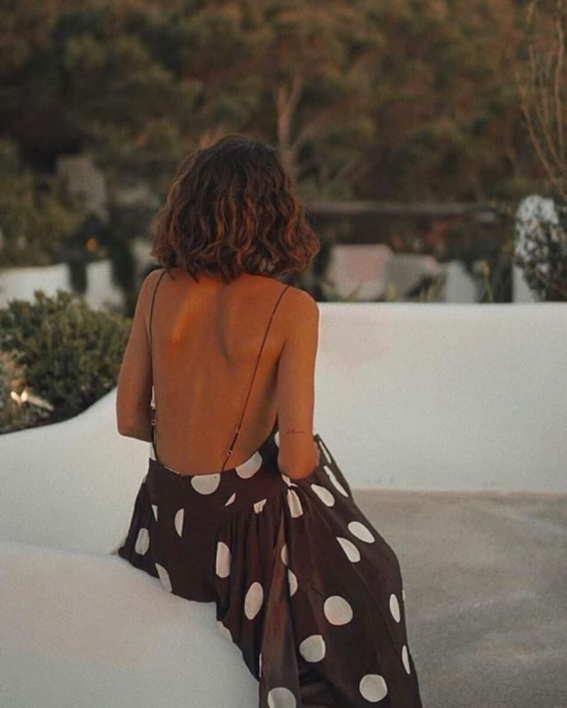 TOVE Silk Backless Maxi Dress - Image 2