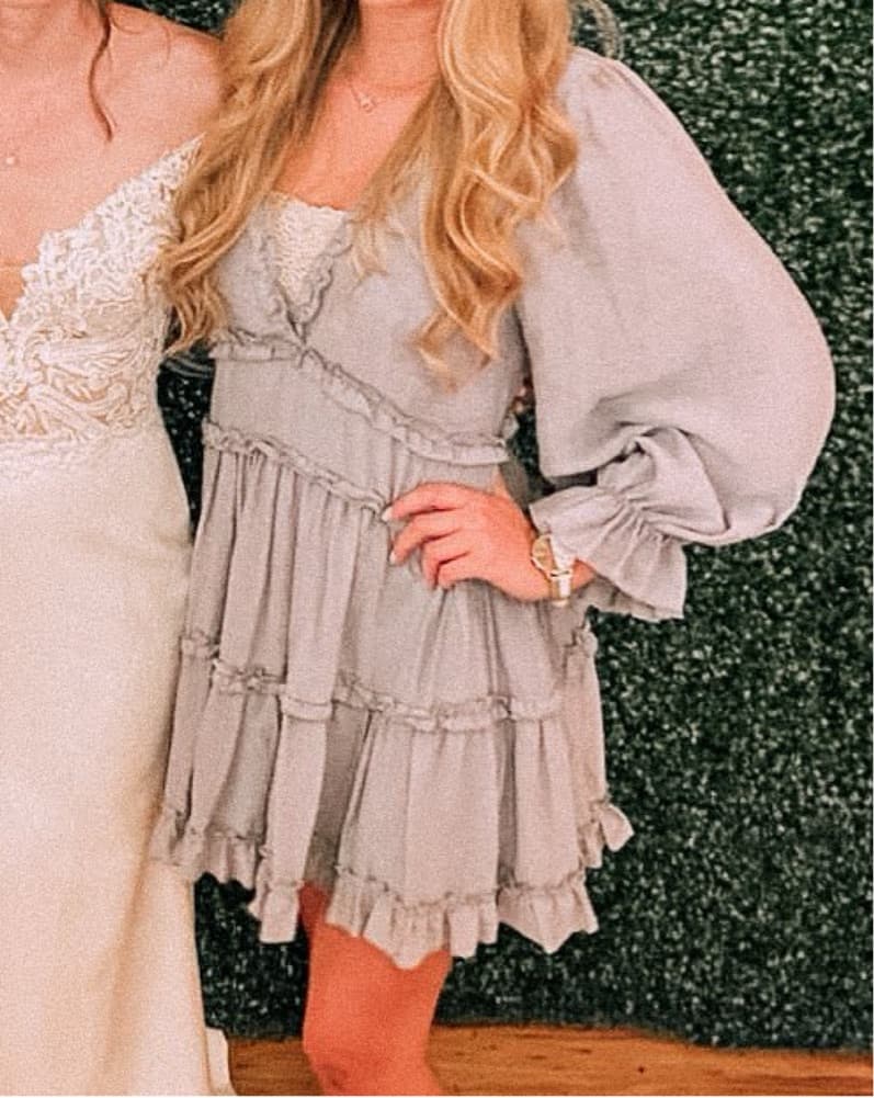 Romantic Ruffled Midi Dress - Image 1