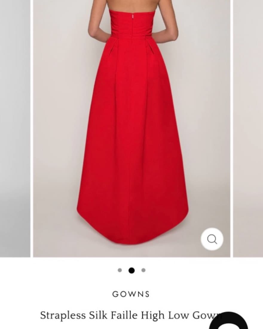 Alexia Maria Silk Faille High Low Gown - Image 2