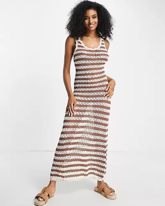 MANGO Crochet Dress - Image 1