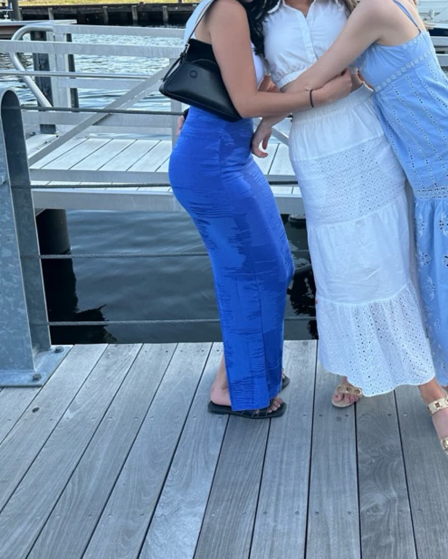 NA-KD Blue Maxi Skirt - Image 2