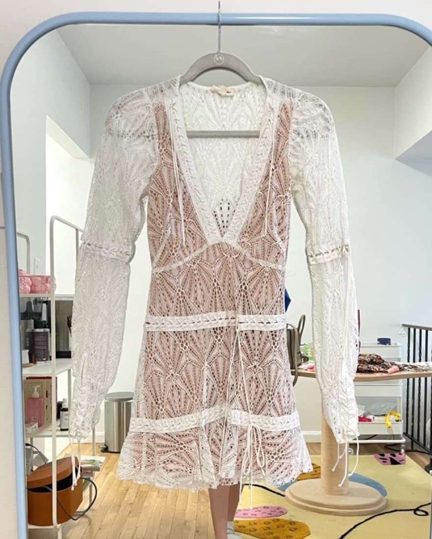 for love and lemons white mini dress - Image 2