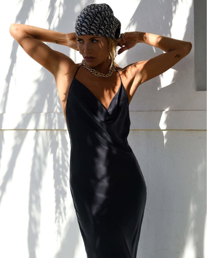 Rat&Boa Backless Satin gown  - Image 1