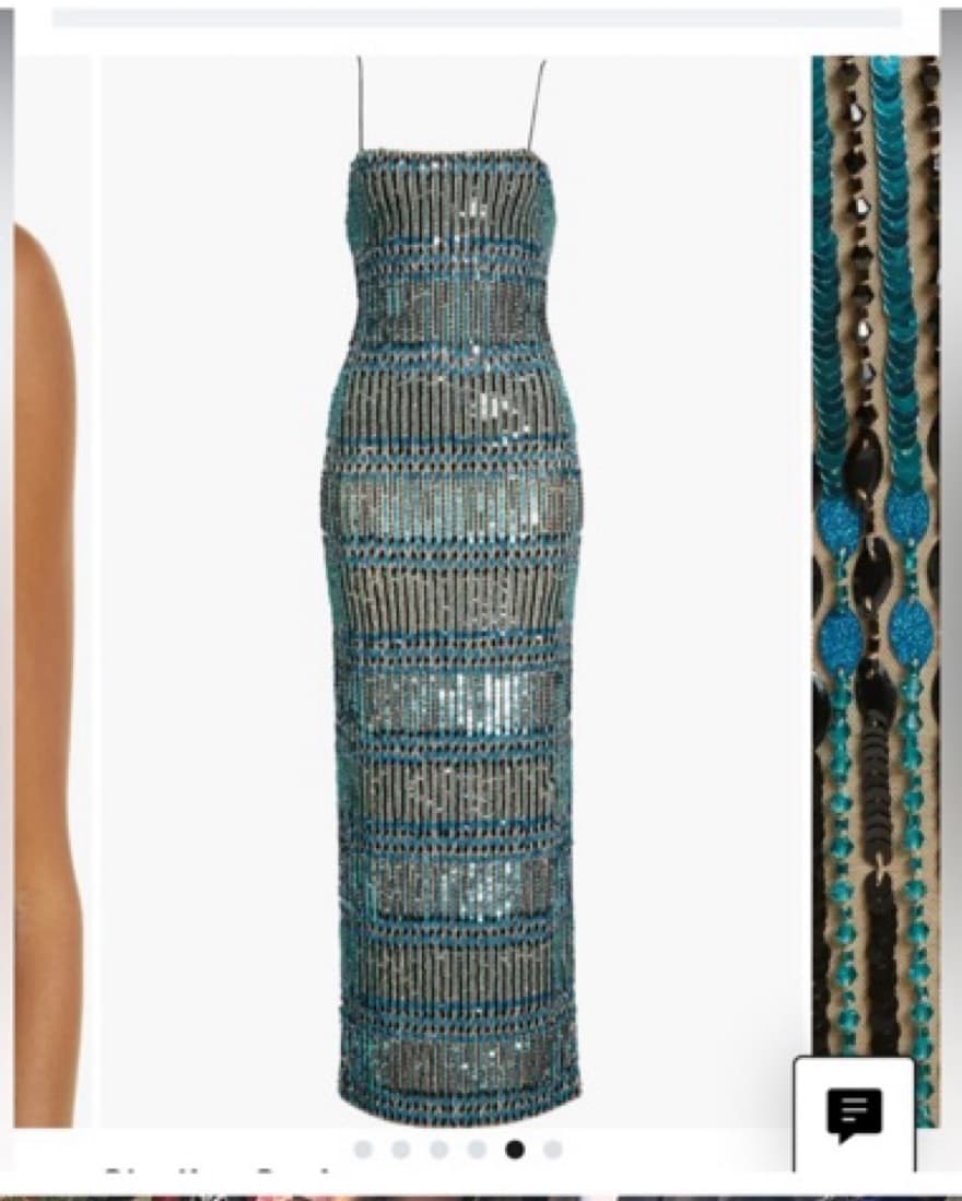 Alice and Olivia Sequin Maxi Dress - Image 2