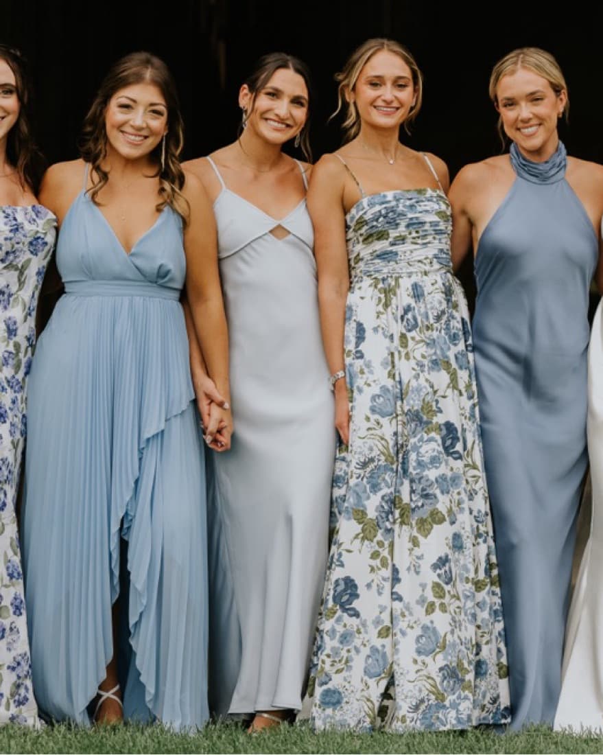 Light Blue Wedding Guest Dress - Image 3