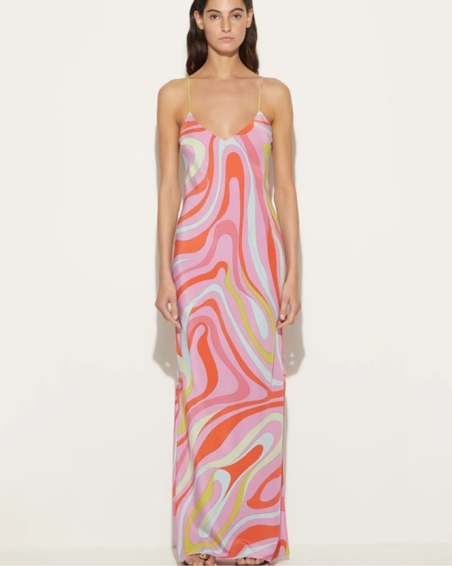 Pucci Marmo-Print Silk Slip Dress - Image 5