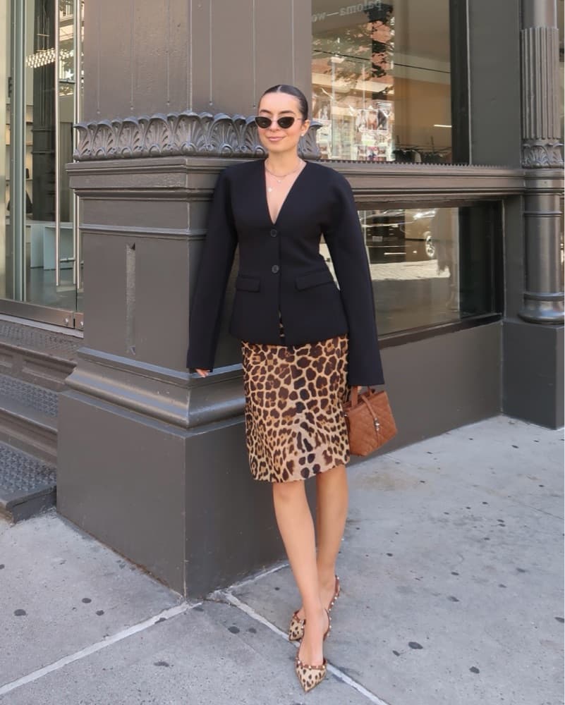 $1,550 Saint Laurent Leopard Midi Skirt - Image 4