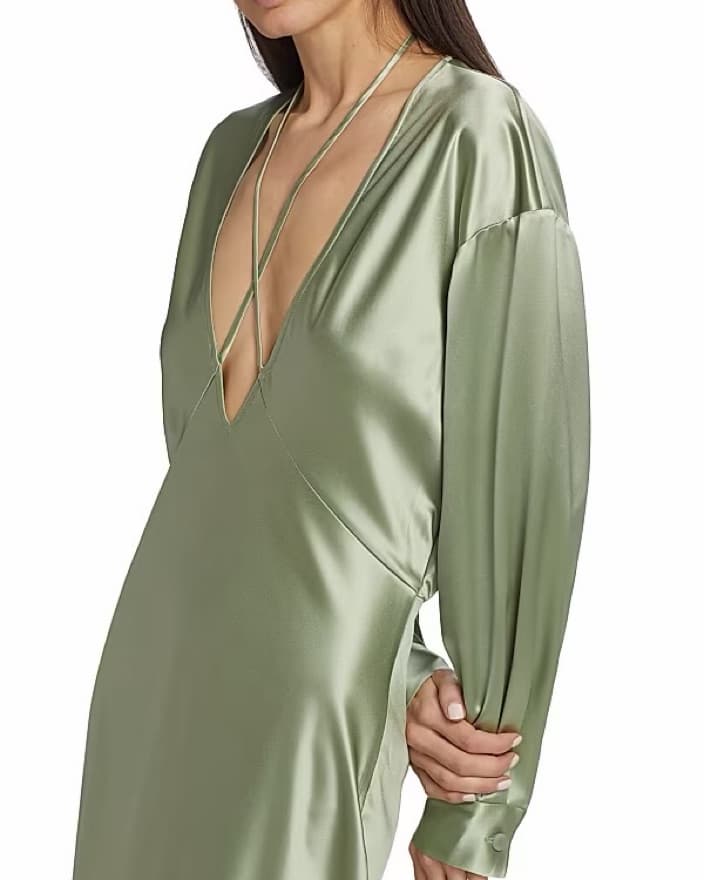 Nonchalant Sage Green Maxi Dress - Image 4