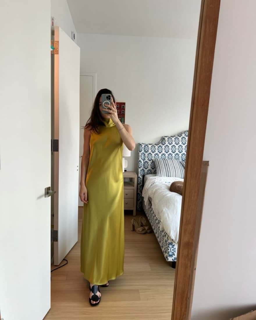 Galvan London Chartreuse Dress  - Image 1