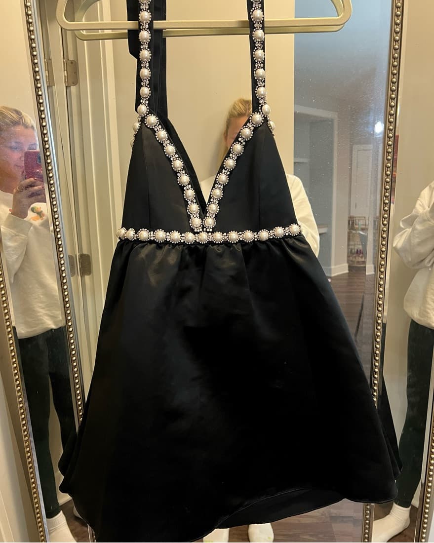 Alice & Olivia Laurena Pearl Mini Dress - Image 5