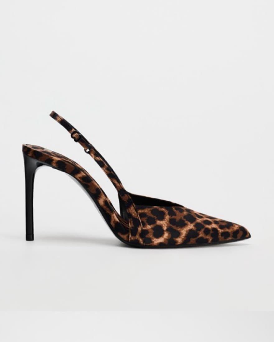 Leopard Print Pointed Toe Heels - Image 3