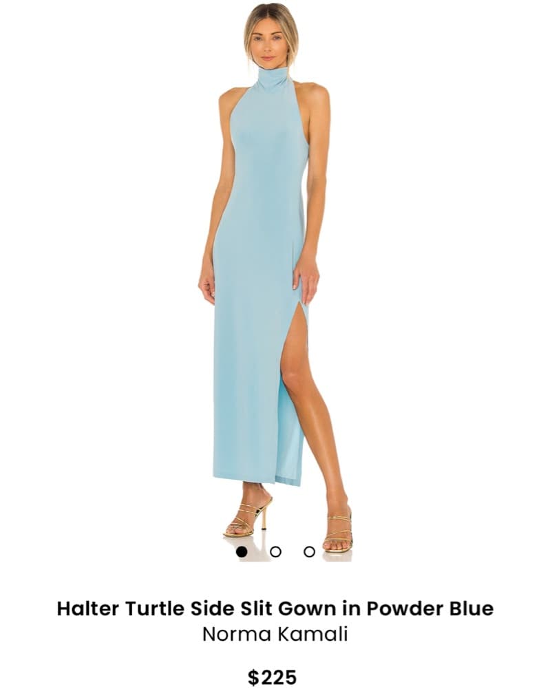 Light Blue Halter Dress- Norma Kamali - Image 5